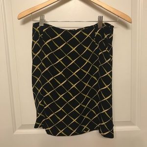 Banana Republic skirt with olive and tan detail